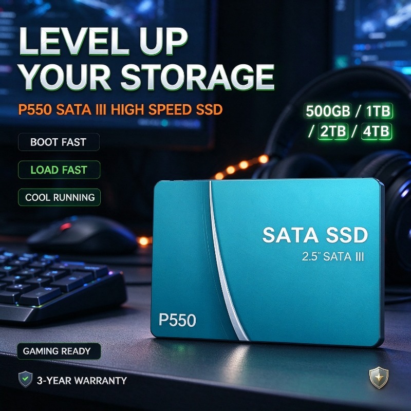 P550 2.5 SATA III SSD 500GB 3D - đánh giá và giá Ssd 500Gb