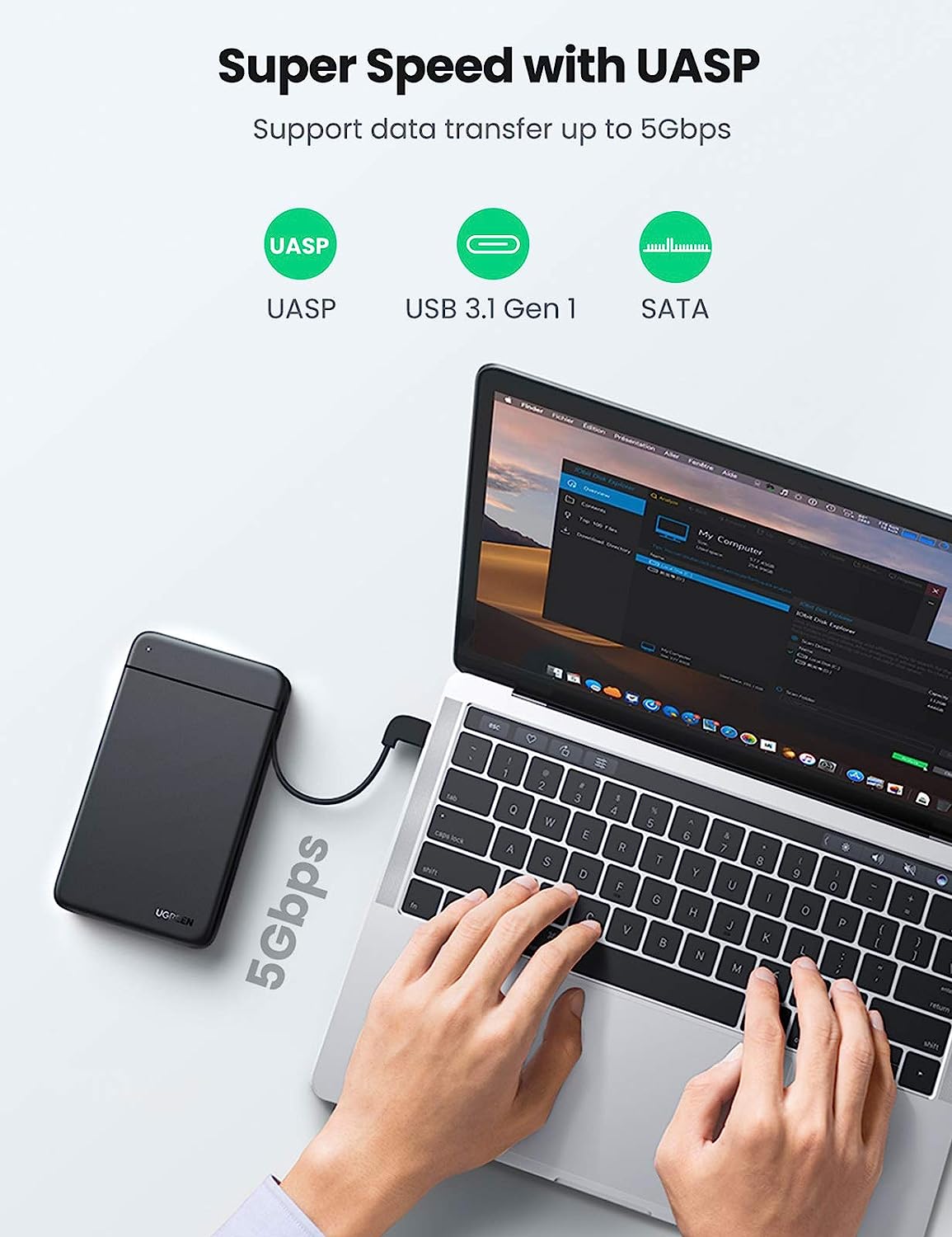 UGREEN USB C Hard Drive Enclos - đánh giá và giá External Ssd